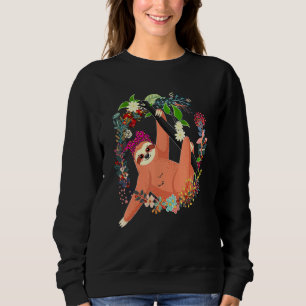 Sudadera La familia de las flores de leopardo de las mareas
