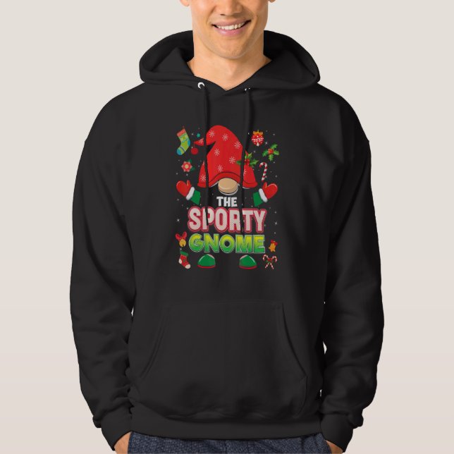 Sudadera La familia de los Gnomé deportivos a la par Feliz  (Anverso)