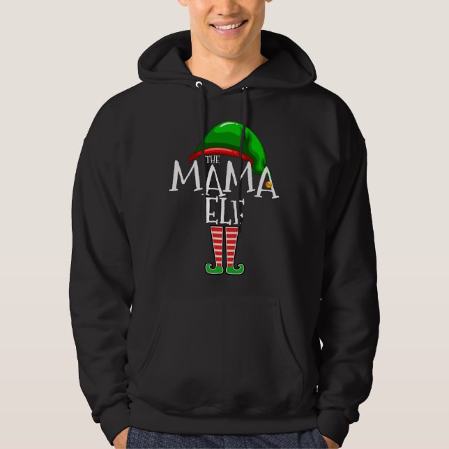 Sudadera La familia Mama Elf Matando Navidades Regalo Abuel (Anverso)