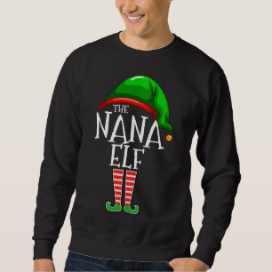 Sudadera La familia Nana Elf que compite con los Navidades 