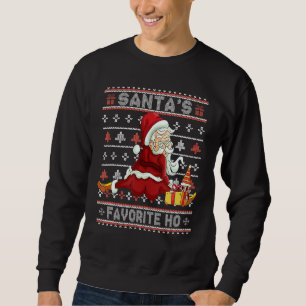 Sudadera La favorita Ho Ugly de Santa Navidad traviesa Sant
