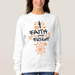 Sudadera La fe cristiana en Halloween por la flor