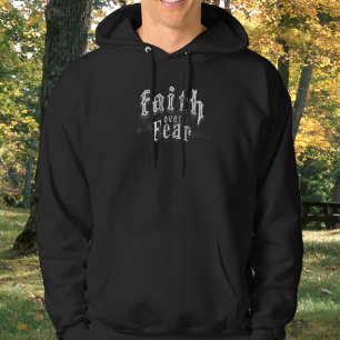 Sudadera La fe cristiana sobre el miedo destruido