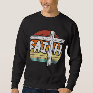 Sudadera La fe cruza el ocaso Dios religioso Jesús Cristian