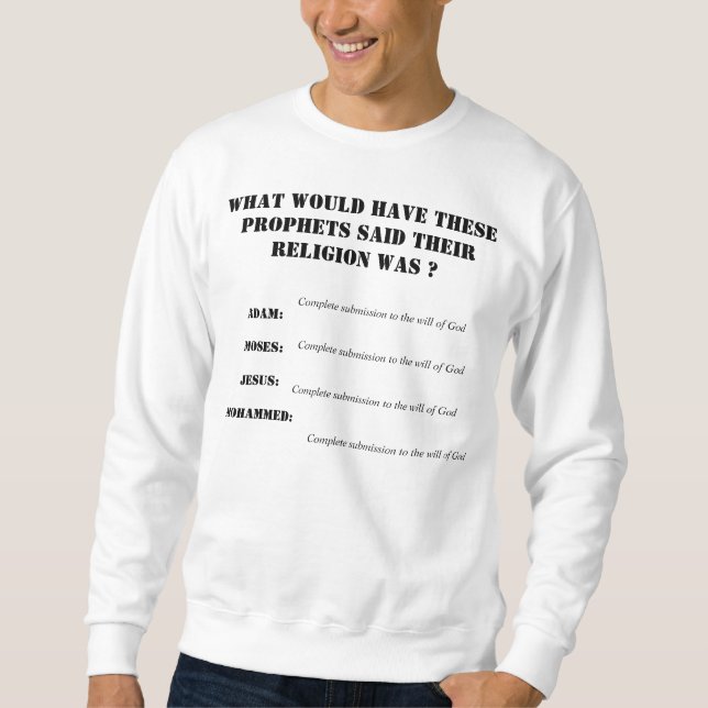 Sudadera La fe de los profetas (Anverso)