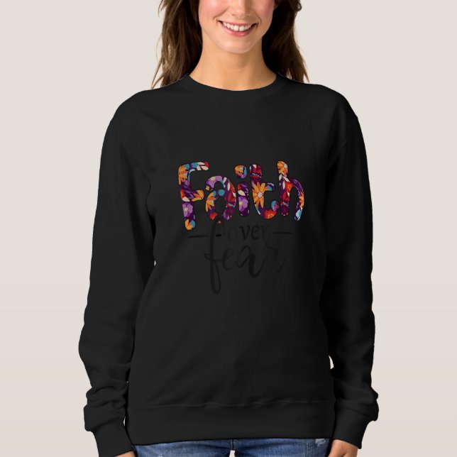 Sudadera La fe sobre el miedo (Anverso)