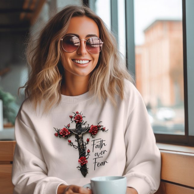 Sudadera La fe sobre el miedo (Subido por el creador)