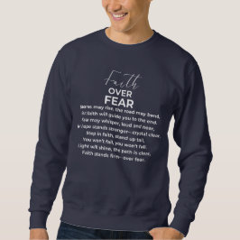 Sudadera La fe sobre el miedo