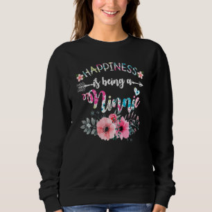 Sudadera La felicidad de las mujeres es ser una nueve madre