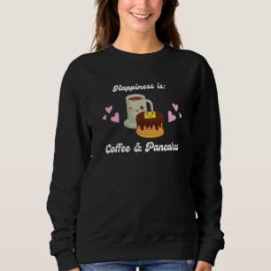 Sudadera La Felicidad Es El Café Y El Br De Los Crepes.