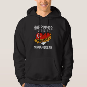 Sudadera La felicidad es estar casado con una esposa singap
