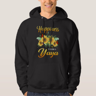 Sudadera La Felicidad Es Ser Un Yaya Mariposa Girasol 1
