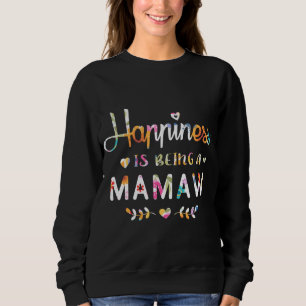 Sudadera La felicidad es ser una abuelita Navidad de mamaw