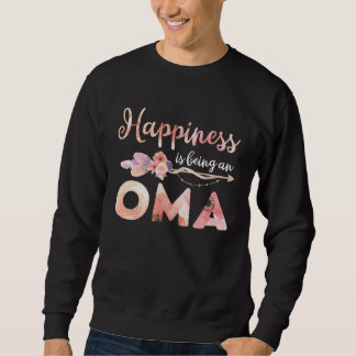 Sudadera La felicidad es ser una decoración de flores para 