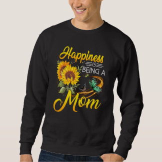 Sudadera La felicidad es ser una madre mariposa de girasol