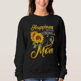 Sudadera La felicidad es ser una madre mariposa de girasol