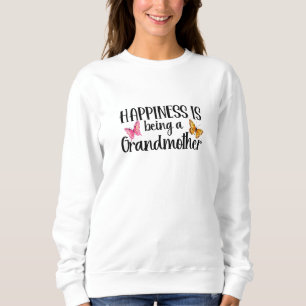 Sudadera La felicidad es ser una mariposa abuela abuela