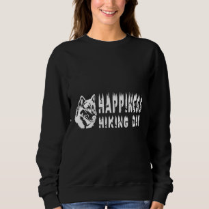 Sudadera La Felicidad Es Un Día Pasado Senderismo Con Mi Mo