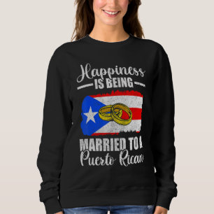 Sudadera La Felicidad Está Siendo Casada Con Un Boda Puerto
