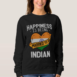 Sudadera La Felicidad Está Siendo Casada Con Una Esposa Ind
