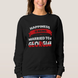 Sudadera La felicidad está siendo casada con una Georgia ge