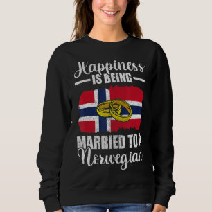 Sudadera La Felicidad Se Casa Con Un Boda Noruego
