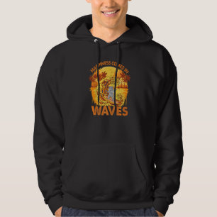 Sudadera La Felicidad Viene En Olas Surf De Gato 1