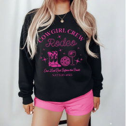 Sudadera La fiesta de la soltera personalizada de rodeo de 