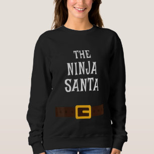 Sudadera La Fiesta de Navidad de la Familia Ninja Santa Cla