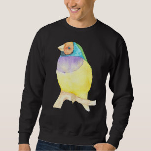 Sudadera La Finca Gouldian Chloebia Gouldiae Watercolor Po