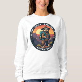 Sudadera La franja blanca se desacelera y disfruta la avent