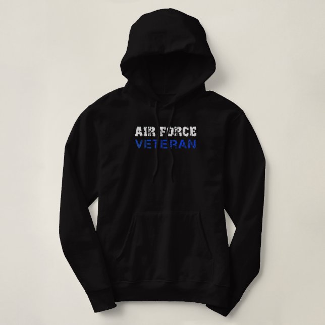 Sudadera La Fuerza Aérea de Estados Unidos, USAF, veteranos (Diseño del anverso)