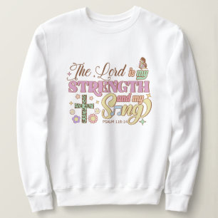 Sudadera La fuerza del Señor y mi canción Jesús