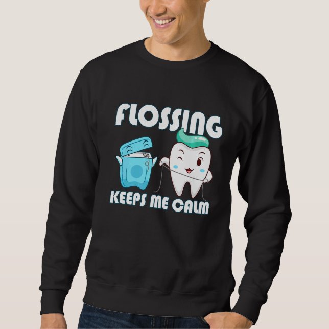 Sudadera La Fusión Me Mantiene Tranquilo Dientes De Pérdida (Anverso)