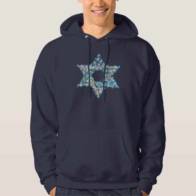 Sudadera La gema adornó la estrella de David (Anverso)