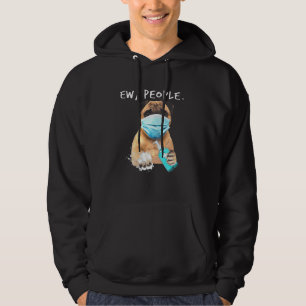 Sudadera La Gente De Pug Ew Viste Con Una Máscara De Cara