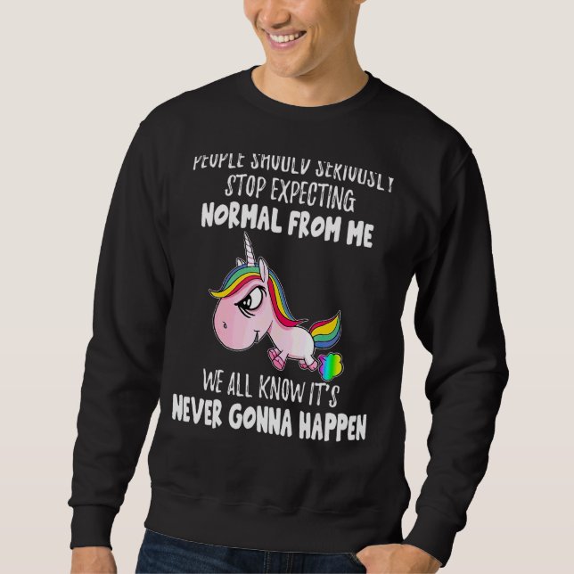 Sudadera La Gente Debería Dejar Seriamente De Esperar Que L (Anverso)