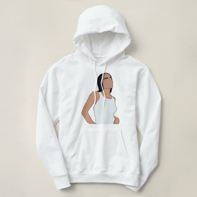 Sudadera La Gente Me Llama Zoë Kravitz Arte De Ventiladores (Diseño del anverso)