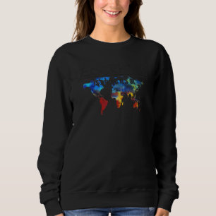 Sudadera La geografía es donde está en la Tierra del profes