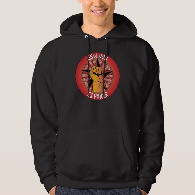 Sudadera La geología es poder (Anverso)