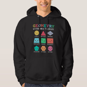 Sudadera La geometría le mantiene en forma, formas geométri