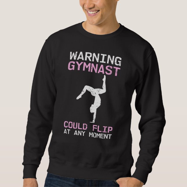 Sudadera La Gimnasta De Advertencia De Humor Gimnasta Podrí (Anverso)