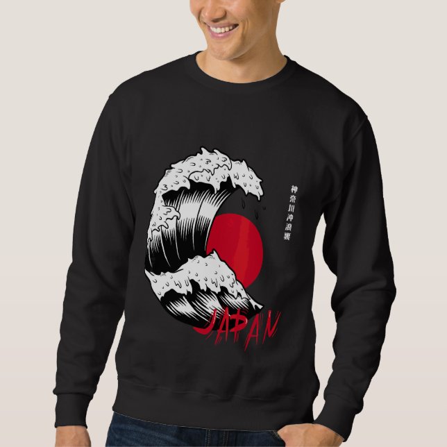 Sudadera La gran ola de Kanagawa (Anverso)