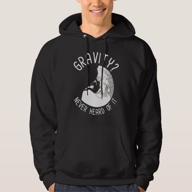Sudadera La Gravedad De La Escalada De Rock Nunca Se Escuch (Anverso)