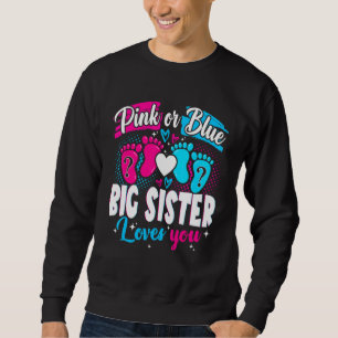 Sudadera La Hermana Mayor Te Ama Rosa O Azul Revelación De 