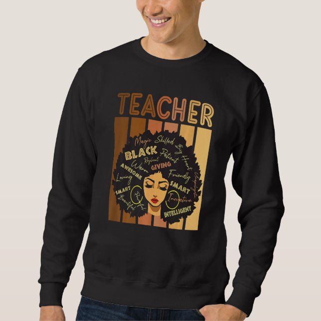 Sudadera La historia de los negros, el maestro, el afro, el (Anverso)