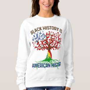 Sudadera La Historia Negra Es Historia Estadounidense Y Roo