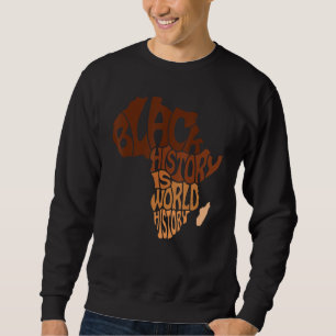 Sudadera La historia negra es historia mundial África Map M
