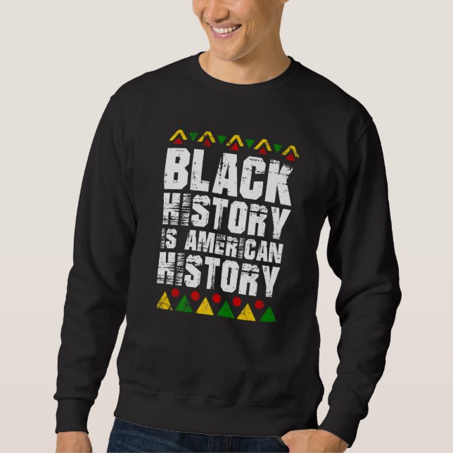 Sudadera La historia negra es la historia estadounidense af (Anverso)