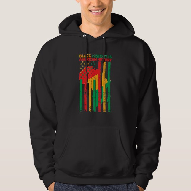 Sudadera La historia negra es la historia estadounidense co (Anverso)